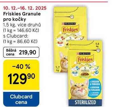 Friskies Granule pro kočky, 1.5 kg 