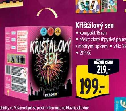 Křišťálový sen - kompakt 16 ran