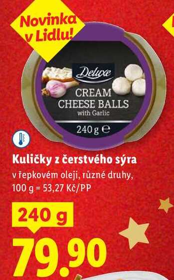Kuličky z čerstvého sýra, 240 g