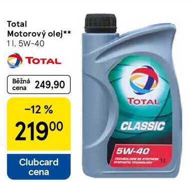 Total Motorový olej, 1 l, 5W-40