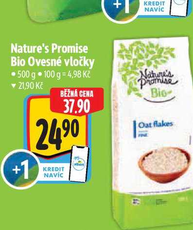 Nature's Promise Bio Ovesné vločky 500 g