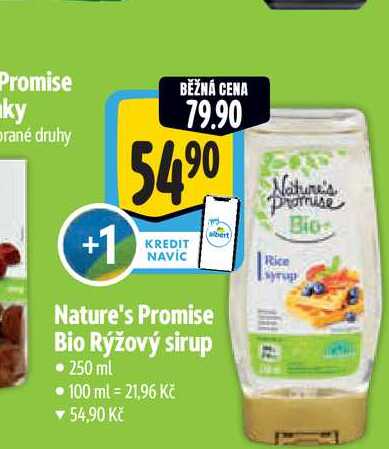 Nature's Promise Bio Rýžový sirup 250 ml
