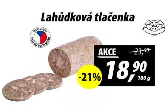 Lahůdková tlačenka, 100 g