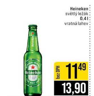 Heineken světlý ležák 0,4l