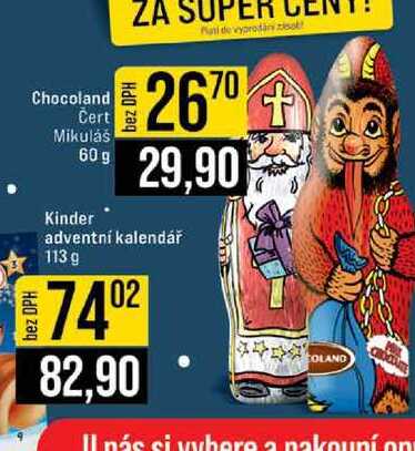 Chocoland Cert Mikuláš 60 g
