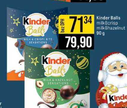 Kinder Balls milk&crisp milk&hazelnut 90 g 