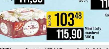 Mini štoly máslové 300 g