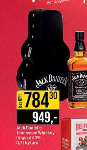 Jack Daniel's Tennessee Whiskey Original 40% 0,7l