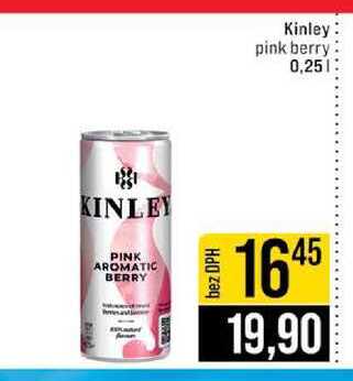 Kinley pink berry 0,25l