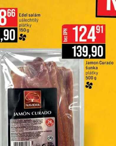 Jamon Curado šunka plátky 500 g