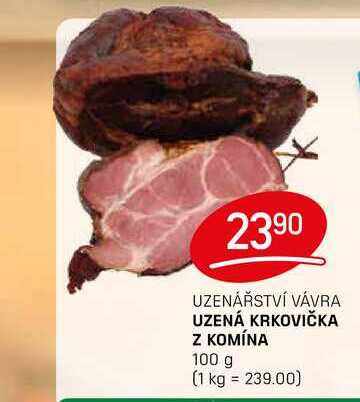 UZENÁ KRKOVIČKA Z KOMÍNA 100 g