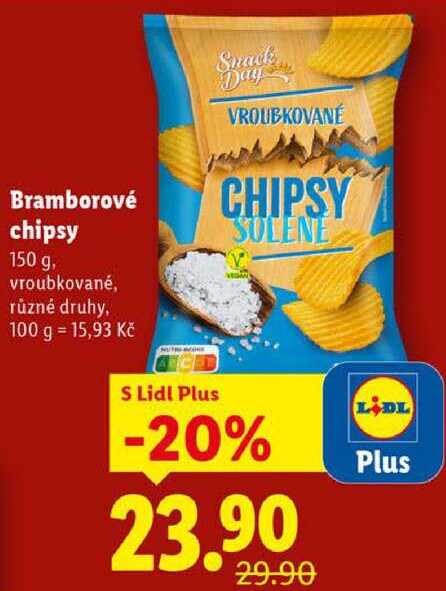 Bramborové chipsy, 150 g