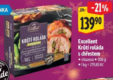 Excellent Krůtí roláda s chřestem, 500 g