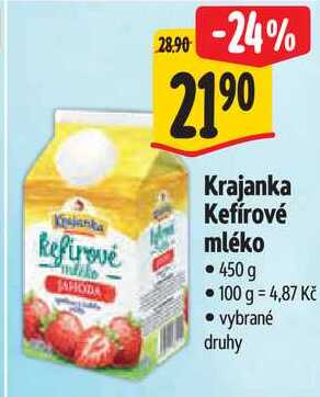 Krajanka Kefírové mléko, 450 g  