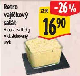 Retro vajíčkový salát, cena za 100 g