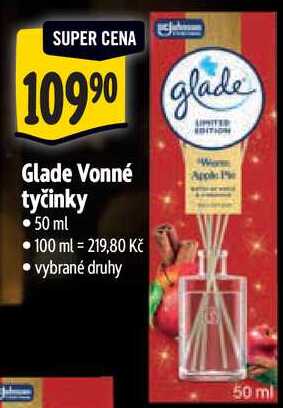 Glade Vonné tyčinky, 50 ml
