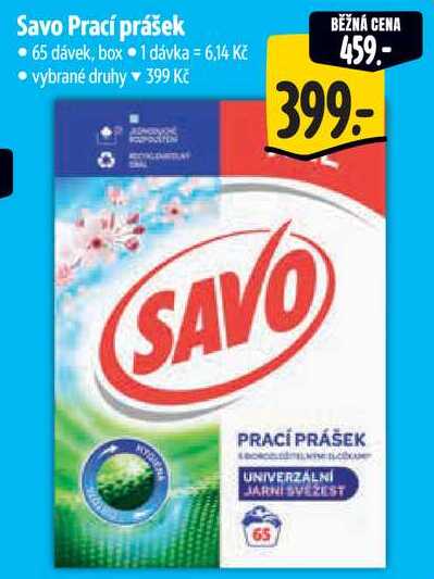 Savo Prací prášek, 65 dávek