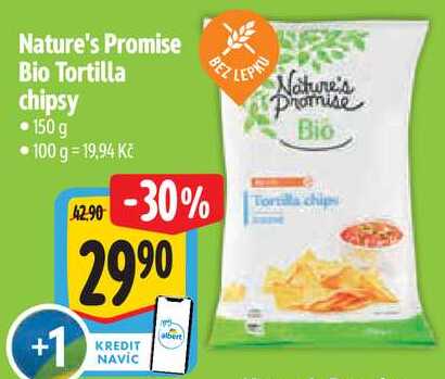 Nature's Promise Bio Tortilla chipsy, 150 g