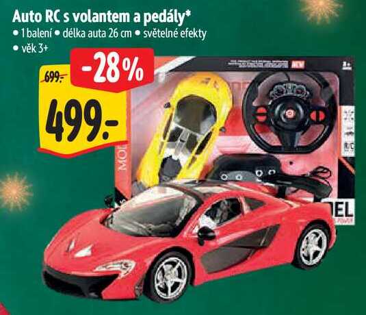 Auto RC s volantem a pedály