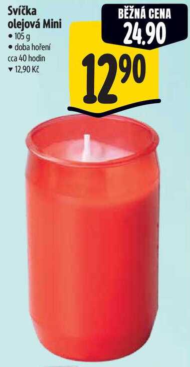 Svíčka olejová Mini, 105 g 