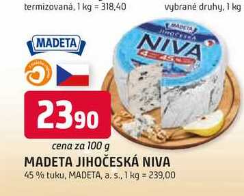 MADETA JIHOČESKÁ NIVA 45% tuku, 100g