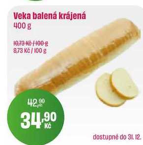 Veka balená krájená 400 g 