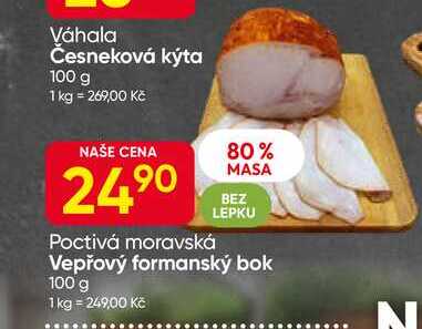 Poctivá moravská 80% Vepřový formanský bok 100 g