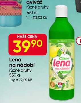 Lena na nádobí různé druhy 550 g