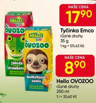 Hello OVOZOO různé druhy 250 ml