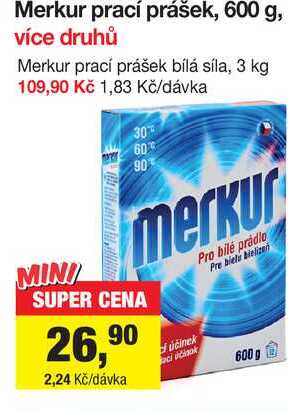 Merkur prací prášek 600 g