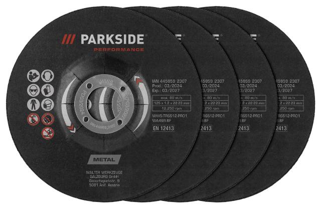 PARKSIDE Sada hrubovacích kotoučů 4dílná