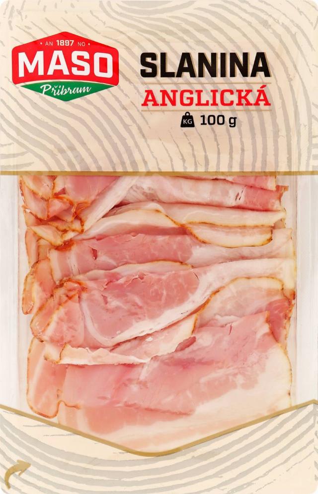 Uzeniny Příbram Anglická slanina shaved