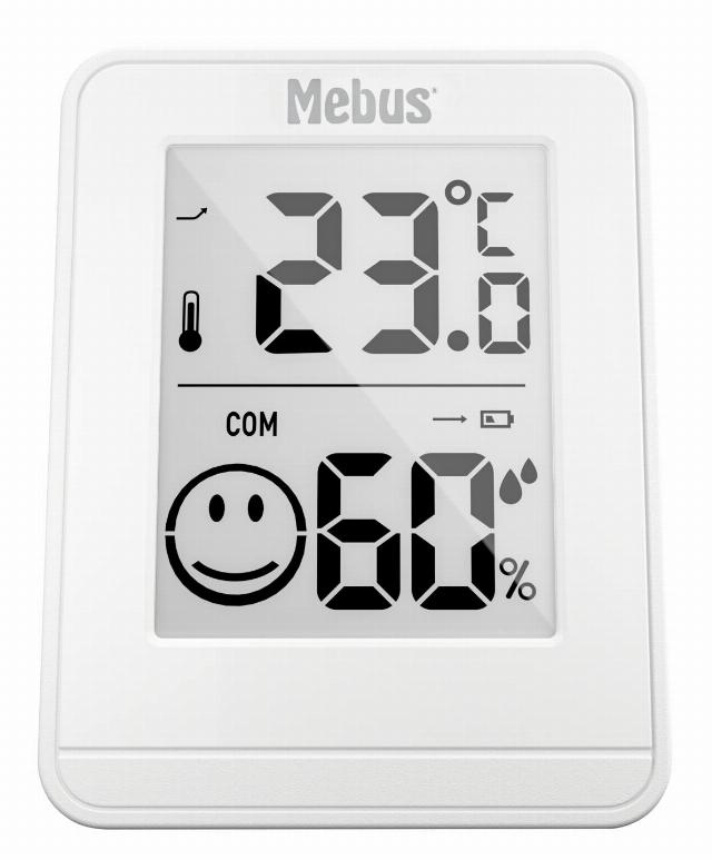MEBUS Pokojový teploměr a vlhkoměr 2 kusy v balení