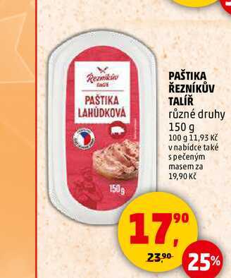 PAŠTIKA ŘEZNÍKŮV TALÍŘ, 150 g