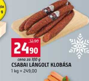 CSABAI LÁNGOLT KLOBÁSA 1 kg 100g