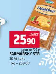 FARMÁŘSKÝ SÝŔ 30% tuku 100g