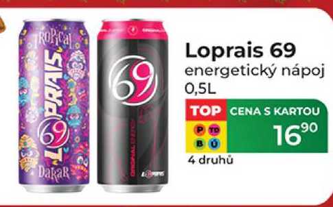 Loprais 69 energetický nápoj 0,5 l