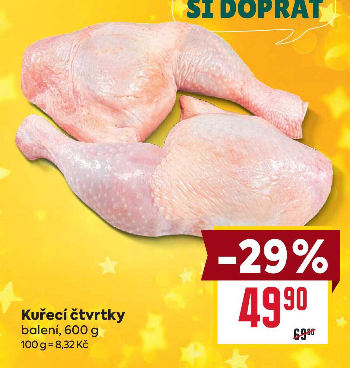 Kuřecí čtvrtky balení, 600 g