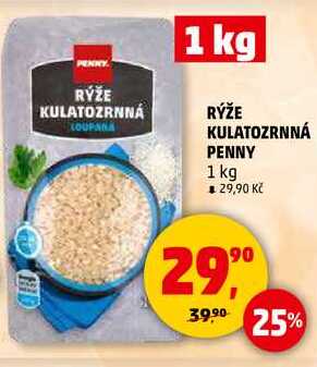 RÝŽE KULATOZRNNÁ PENNY, 1 kg