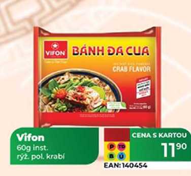 Vifon instantní rýžová polévka krabí 60 g 