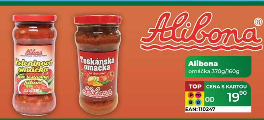 Alibona omáčka 160 - 370g