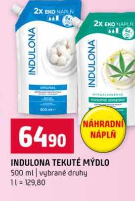 INDULONA TEKUTÉ MÝDLO 500 ml vybrané druhy