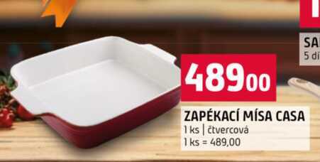 ZAPÉKACÍ MÍSA CASA 1 ks čtvercová