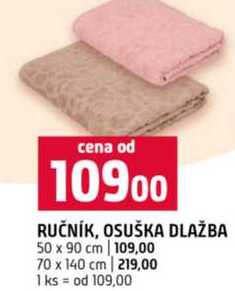 RUČNÍK, OSUŠKA DLAŽBA 50 x 90 cm