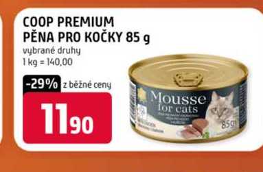 COOP PREMIUM PĚNA PRO KOČKY 85 g vybrané druhy