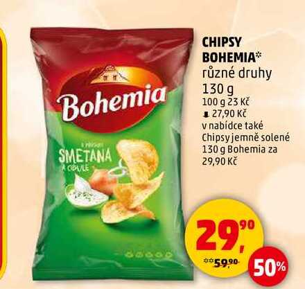 CHIPSY BOHEMIA, 130 g