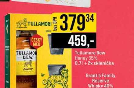 Tullamore Dew Honey 35% 0,7l+ 2x sklenička
