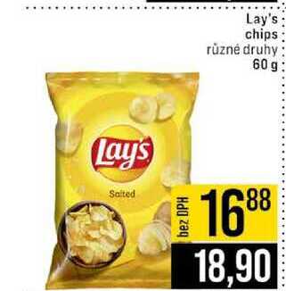 Lay's chips různé druhy 60 g