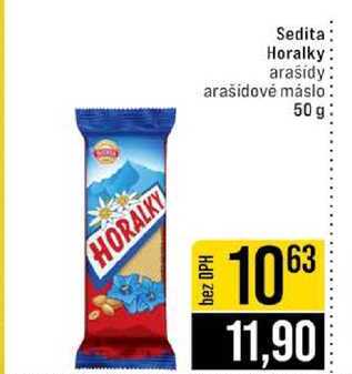 Sedita Horalky arašídy arašidové máslo 50g