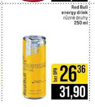 Red Bull energy drink různé druhy 250 ml